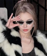 European And American Fashion Cat Eye Diamond Sunglasses
