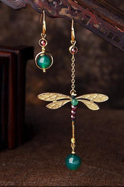 Vintage Irregular Ethnic Dragonfly Women Earrings