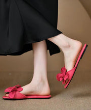 2024 French New Rose Petal Open Toe Slide Sandals