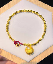 2024 Gold Hand Woven Beading Charm Bracelet