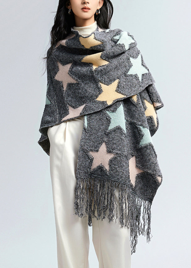 2024 New Autumn And Winter Thick Oversized Scarf Tassel Shawl