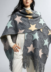 2025 New Autumn And Winter Thick Oversized Scarf Tassel Shawl