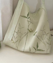 2025 New Bamboo Leaf National Style Canvas Shoulder Crossbody Bag