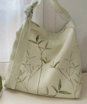 2025 New Bamboo Leaf National Style Canvas Shoulder Crossbody Bag