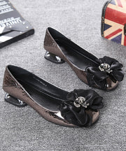 2024 New DIY Bow Splicing Flats Faux Leather