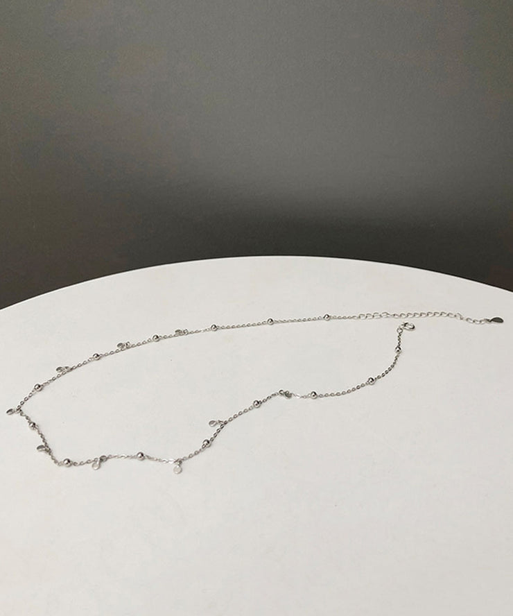 2024 New Jewelry Round Bead Zircon Discs Choker Necklace for Women