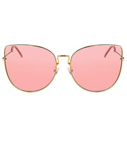 2024 Pink Large Face New Summer Sunglasses