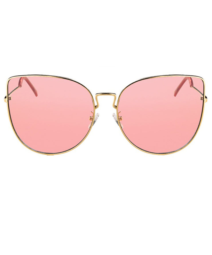 2024 Pink Large Face New Summer Sunglasses