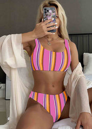 2024 White Printed Double Sided Bikini Suit Swimwear