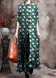 Comfy Italian Black Print Long Silk Dress Cardigan - Limited Stock