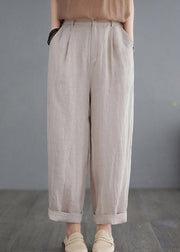 Apricot High Waist Solid Lantern Pants