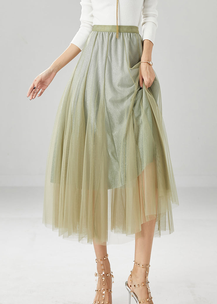 Art Green Exra Large Hem Tulle Skirt Summer