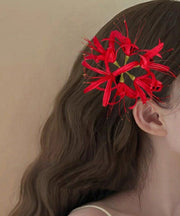 Art Pink Alloy Equinox Flower Hairpin