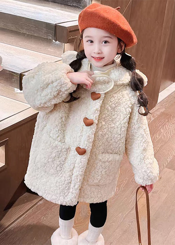 Art Purple Patchwork Pockets Faux Fur Girls Hoodie Long Coat Spring