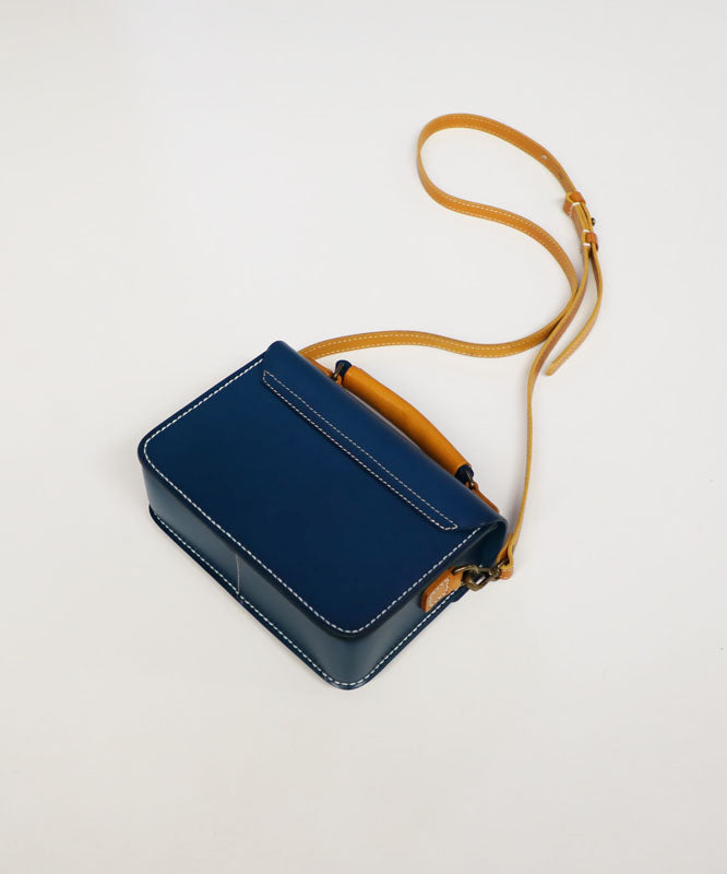 Beautiful Blue Calf Leather Women&