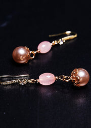 Beautiful Champagne Pearl Drop Earrings