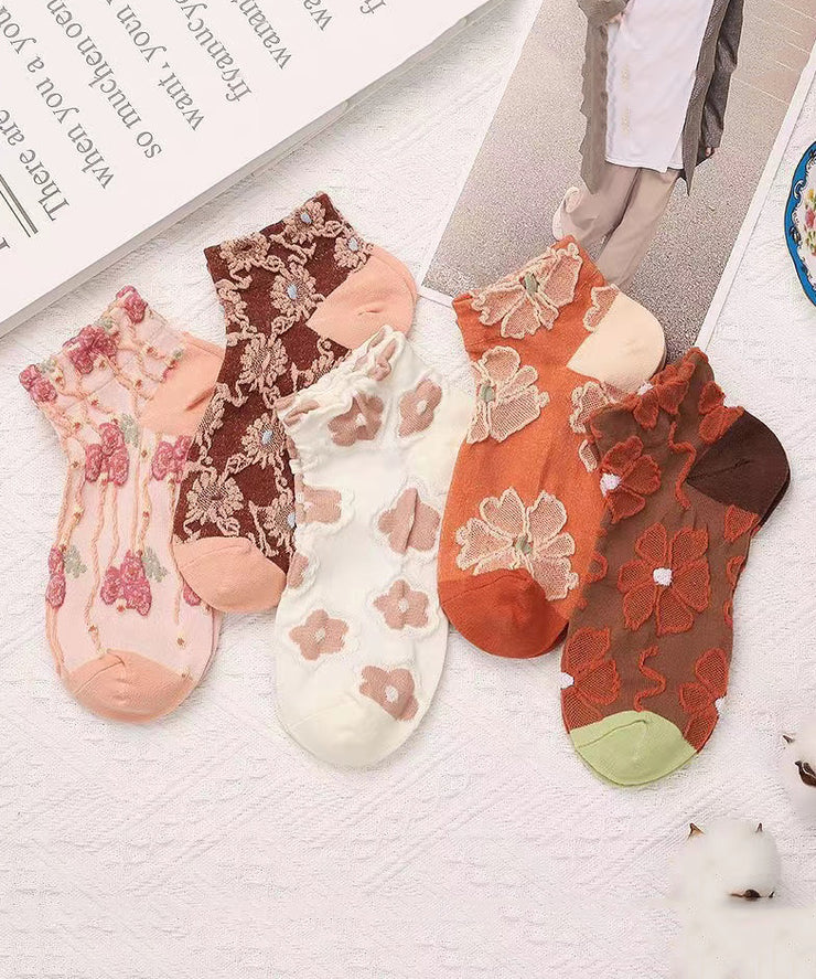 Beautiful Comfy Jacquard Cotton Ankle Socks