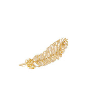 Beautiful Gold Alloy Pearl Zircon Feather Duck Mouth Hairpin