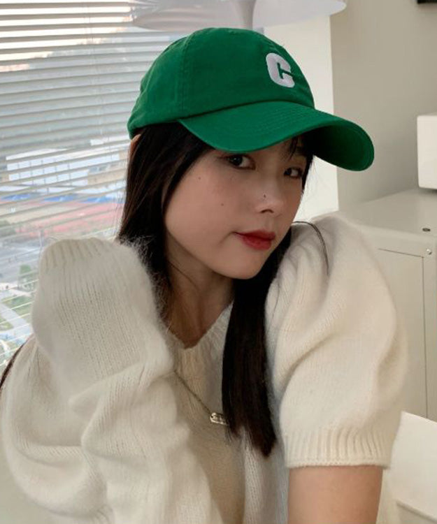 Beautiful Green Graphic Embroidery Baseball Cap Hat