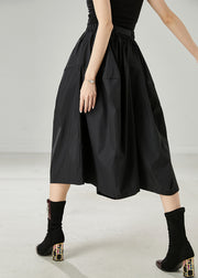 Black Cotton Wide Leg Pants Trousers Oversized Summer