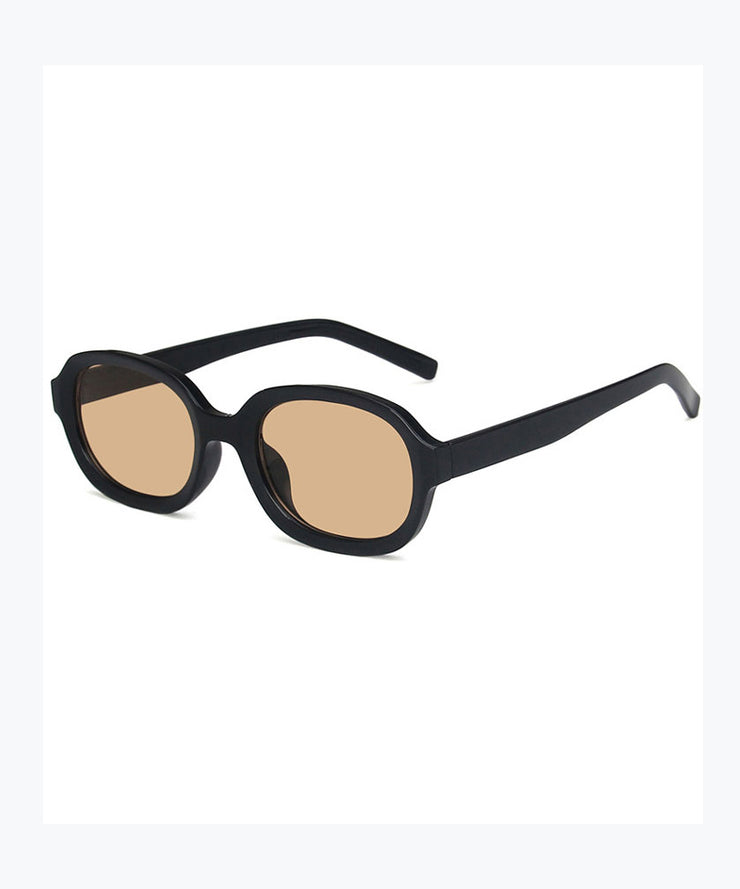 Black Framed Brown American Retro Sunscreen Sunglasses