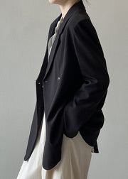 Black Pockets Boutique Suit Coats Notched Fall