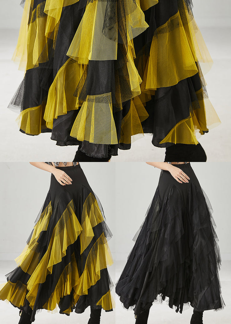 Black Silm Fit Tulle Skirts Exra Large Hem Spring