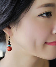 Bohemian Ethnic Style Wood Beads Vintage Drop Earrings