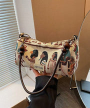 Bohemian Original Design Jacquard Canvas Satchel Bag Handbag