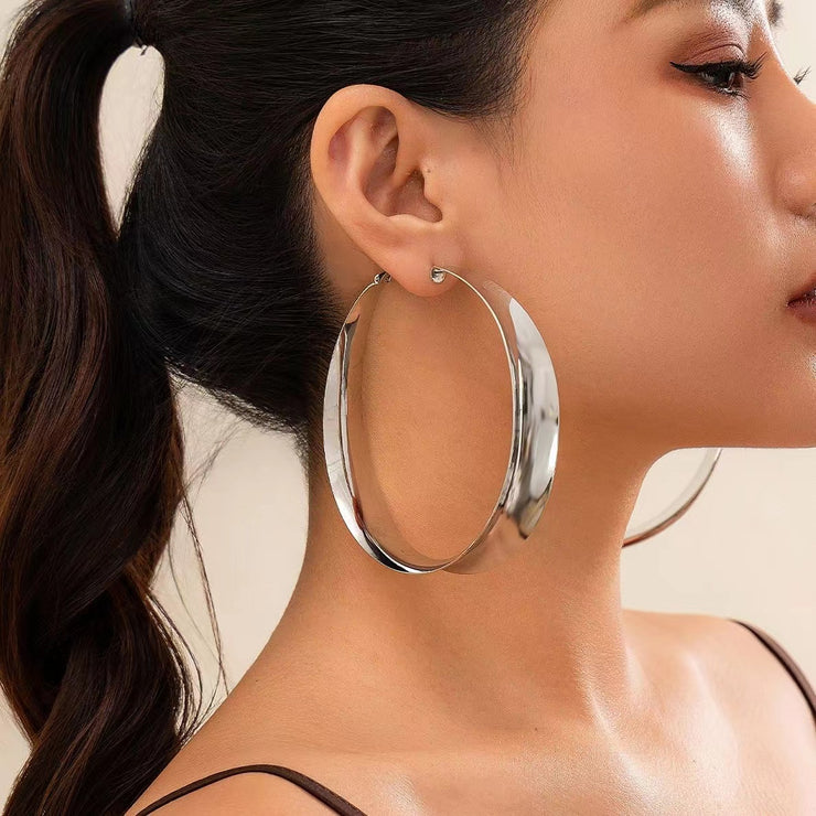 Bohemian Silk Metal Geometry Drop Earrings
