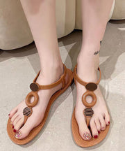 Boho Versatile Soft Flats Walking Sandals Peep Toe