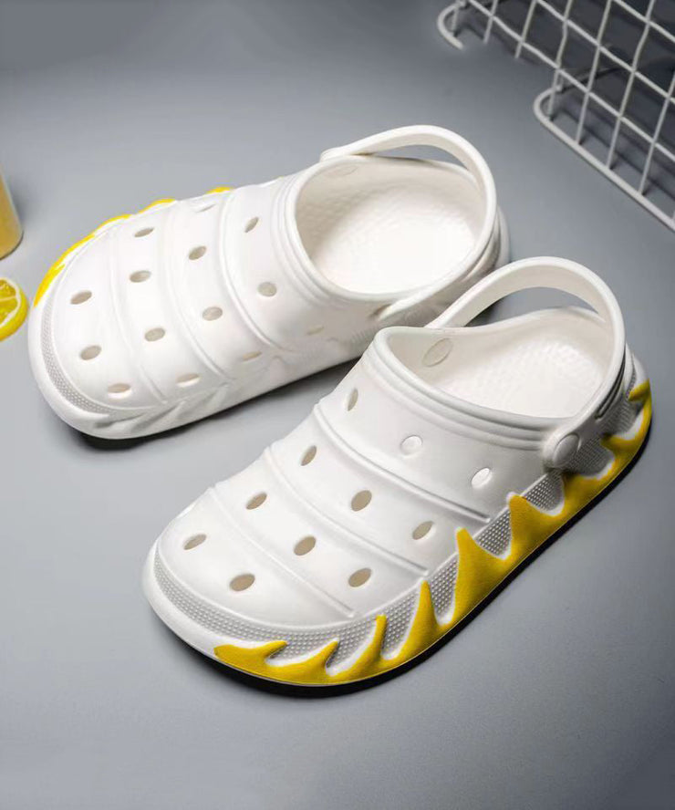 Boutique Comfy Water Sandals Yellow Hollow Out Breathable