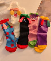 Boutique Cute And Funny Warm Plush Mid length Socks