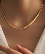 Boutique Gold Copper Overgild Collar Necklace