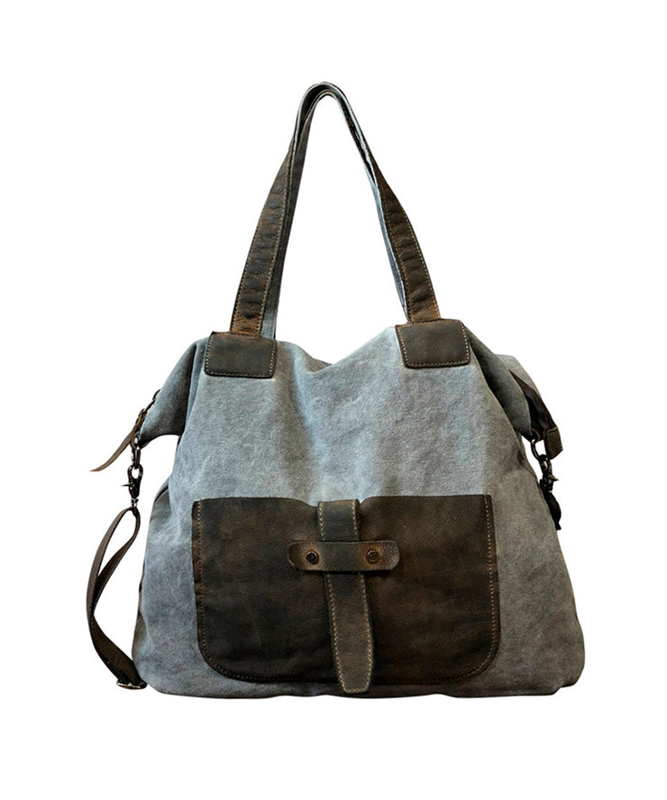 Boutique Large Capacity Solid Durable Canvas Satchel Bag Handbag