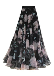 Boutique Pink Print Exra Large Hem Tulle Skirt Spring