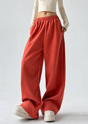 Boutique Yellow Elastic Waist Pockets Solid Pants Spring