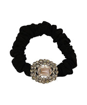 Brief Black Alloy Zircon Hollow Out Hair Band