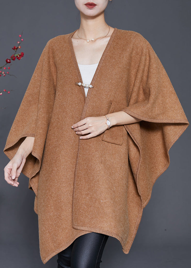 Camel Woolen Cardigans Oversized Winter