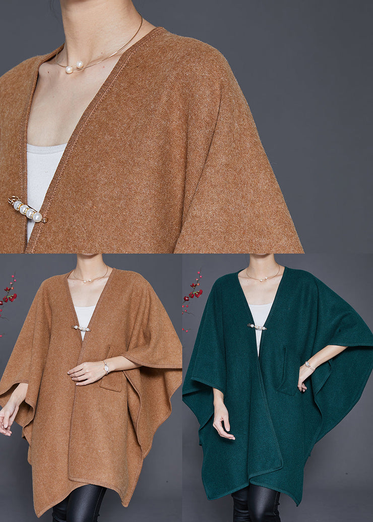 Camel Woolen Cardigans Oversized Winter