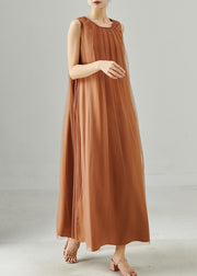 Caramel Oversized Tulle Holiday Dress Exra Large Hem Summer