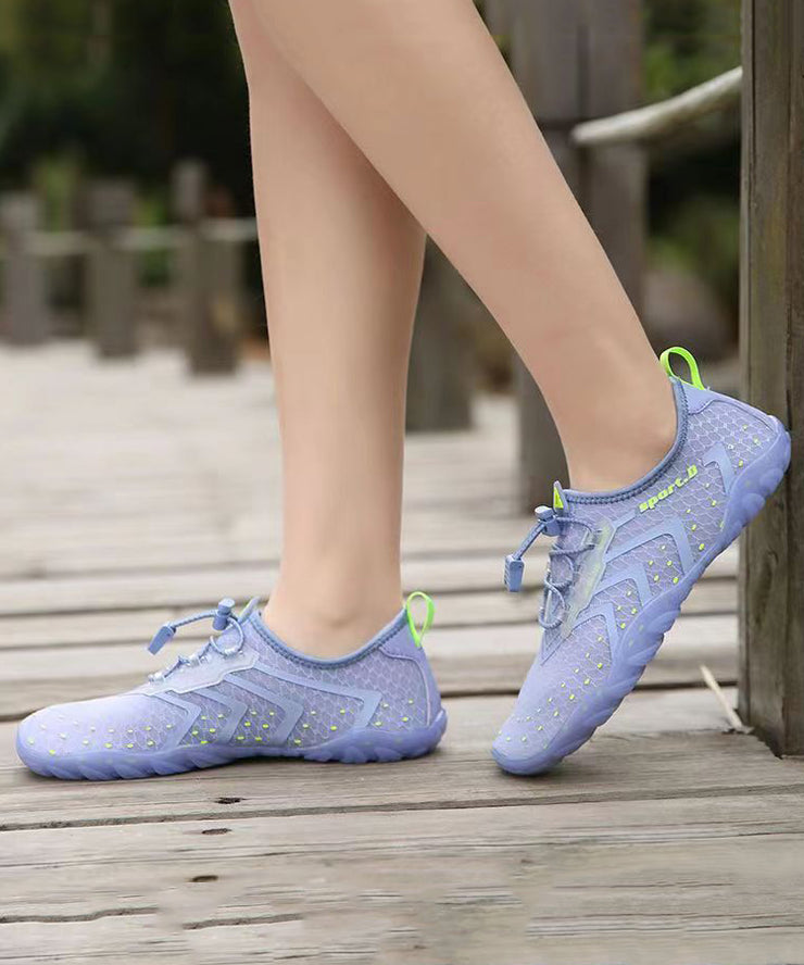 Casual Cyan Soft Breathable Mesh Sport Flats Shoes