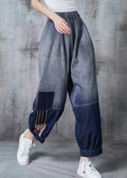 Casual Gradient Color Oversized Patchwork Denim Pants Summer