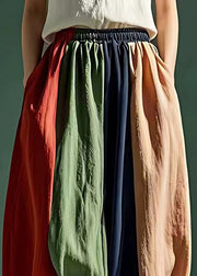 Casual Multicolor Pockets Lante Pants Summer
