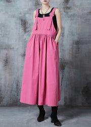 Casual Rose Oversized Exra Large Hem Cotton Holiday Dress Spring