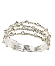 Casual Silk Sterling Silver Alloy Zircon Multilayer Bangle