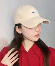 Chic Beige Embroideried Patchwork Baseball Cap Hat