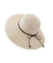 Chic Black Beach Holiday Straw Woven Lace Up Sun Hat