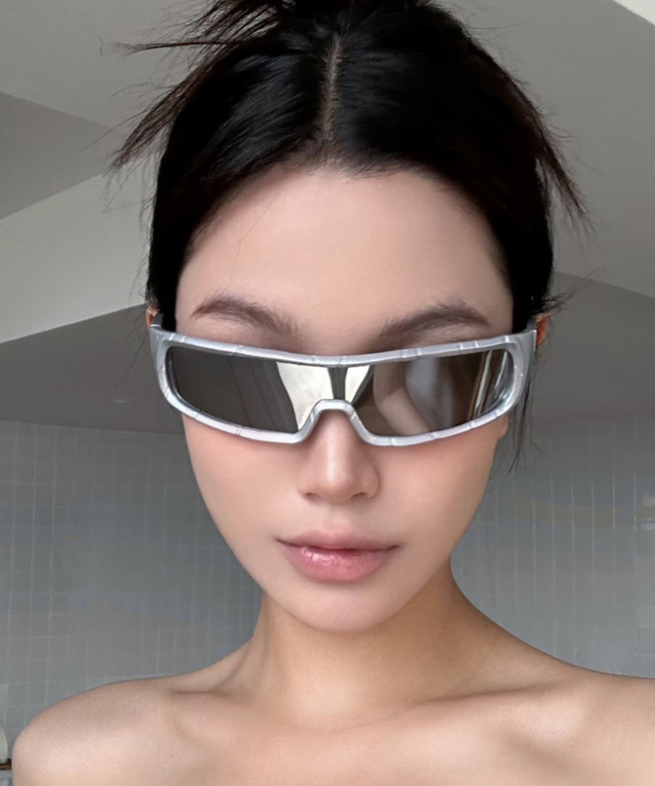 Chic Black Windproof Concave Design Sunglasses