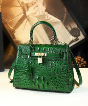 Chic Crocodile Pattern Solid Durable Faux Leather Tote Handbag